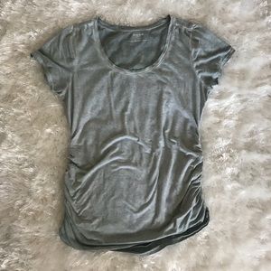 Motherhood maternity heathered green T-shirt